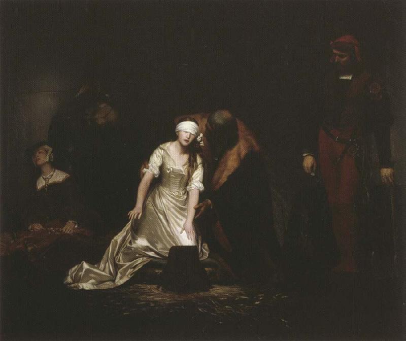 Paul Delaroche Execution of Lady jane Grey Sweden oil painting art
